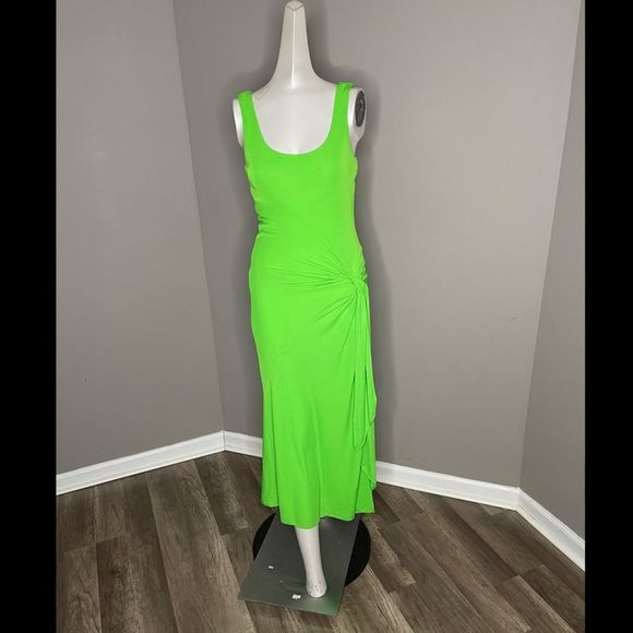 CINQ A SEPT
Green Vera Knot Detail Dress - Picture 5 of 9